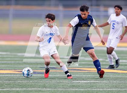 Thumbnail 3 in Chamblee vs. Eagle's Landing (GHSA 5A Round 2) photogallery.