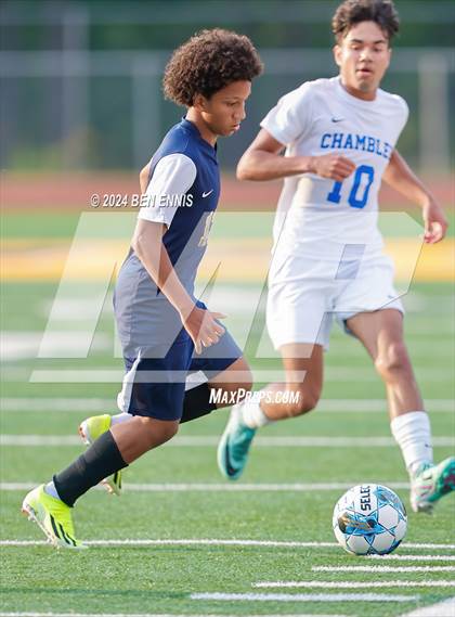 Thumbnail 2 in Chamblee vs. Eagle's Landing (GHSA 5A Round 2) photogallery.