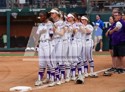 Thumbnail 2 in Shiner vs. Crawford (UIL 2A Softball Semifinal) photogallery.
