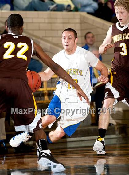 Thumbnail 1 in Roger Bacon vs. Newport Central Catholic photogallery.