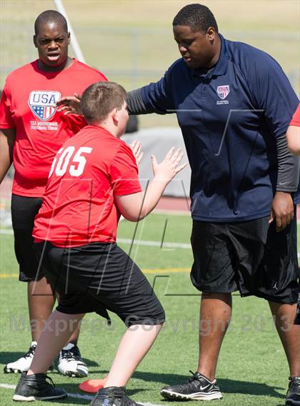 Thumbnail 2 in USA Football Regional Try-Outs (Colleyville, TX - Day 2) photogallery.