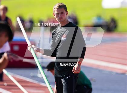 Thumbnail 1 in CIF State Track and Field Championships (Boys Pole Vault - Day 1) photogallery.