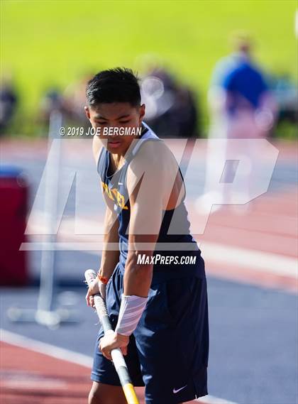 Thumbnail 1 in CIF State Track and Field Championships (Boys Pole Vault - Day 1) photogallery.