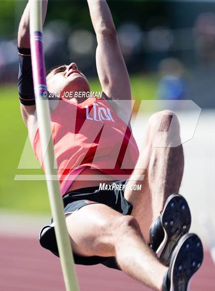 Thumbnail 1 in CIF State Track and Field Championships (Boys Pole Vault - Day 1) photogallery.