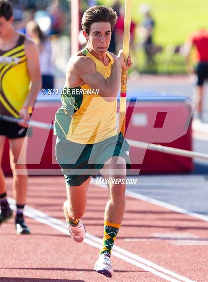 Thumbnail 3 in CIF State Track and Field Championships (Boys Pole Vault - Day 1) photogallery.