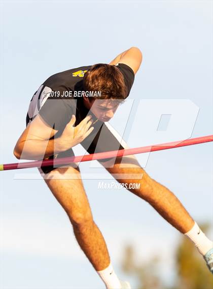 Thumbnail 3 in CIF State Track and Field Championships (Boys Pole Vault - Day 1) photogallery.