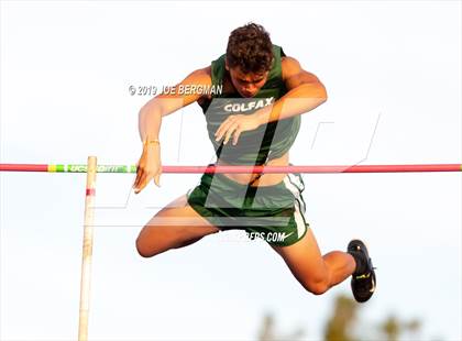 Thumbnail 1 in CIF State Track and Field Championships (Boys Pole Vault - Day 1) photogallery.