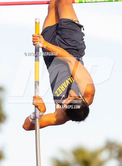 Thumbnail 3 in CIF State Track and Field Championships (Boys Pole Vault - Day 1) photogallery.