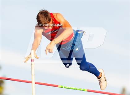 Thumbnail 3 in CIF State Track and Field Championships (Boys Pole Vault - Day 1) photogallery.