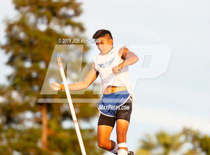Thumbnail 1 in CIF State Track and Field Championships (Boys Pole Vault - Day 1) photogallery.