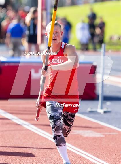Thumbnail 1 in CIF State Track and Field Championships (Boys Pole Vault - Day 1) photogallery.