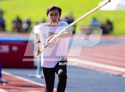 Thumbnail 3 in CIF State Track and Field Championships (Boys Pole Vault - Day 1) photogallery.