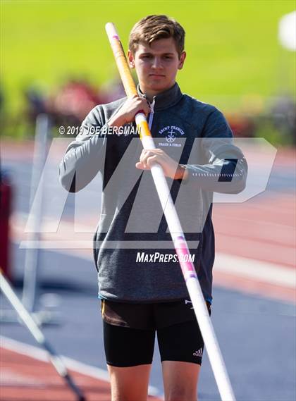 Thumbnail 1 in CIF State Track and Field Championships (Boys Pole Vault - Day 1) photogallery.