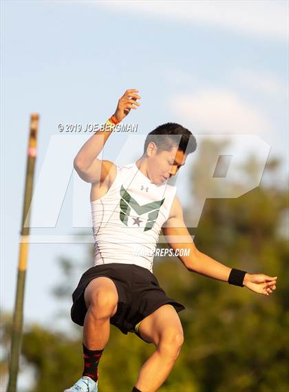 Thumbnail 1 in CIF State Track and Field Championships (Boys Pole Vault - Day 1) photogallery.