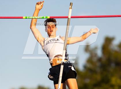 Thumbnail 1 in CIF State Track and Field Championships (Boys Pole Vault - Day 1) photogallery.