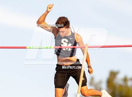 Thumbnail 3 in CIF State Track and Field Championships (Boys Pole Vault - Day 1) photogallery.