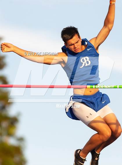 Thumbnail 3 in CIF State Track and Field Championships (Boys Pole Vault - Day 1) photogallery.