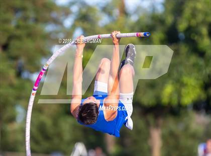 Thumbnail 1 in CIF State Track and Field Championships (Boys Pole Vault - Day 1) photogallery.