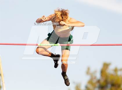 Thumbnail 1 in CIF State Track and Field Championships (Boys Pole Vault - Day 1) photogallery.