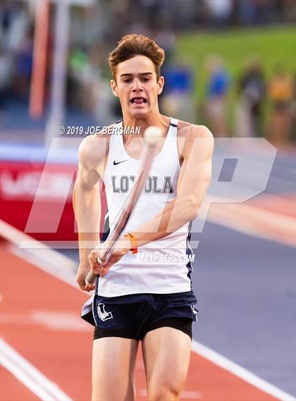 Thumbnail 1 in CIF State Track and Field Championships (Boys Pole Vault - Day 1) photogallery.