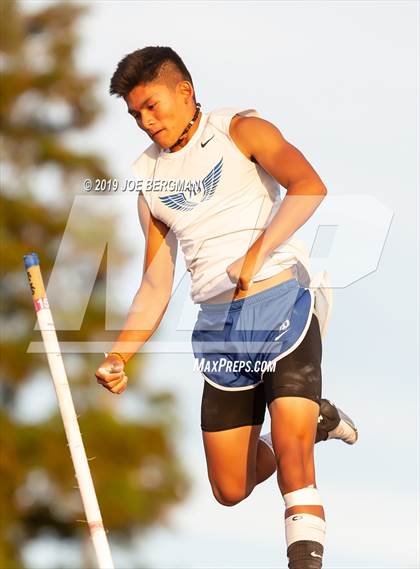 Thumbnail 1 in CIF State Track and Field Championships (Boys Pole Vault - Day 1) photogallery.
