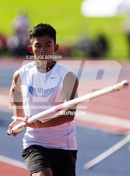 Thumbnail 3 in CIF State Track and Field Championships (Boys Pole Vault - Day 1) photogallery.