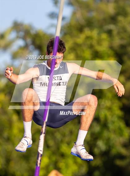 Thumbnail 1 in CIF State Track and Field Championships (Boys Pole Vault - Day 1) photogallery.