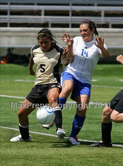 Thumbnail 2 in Faith Christian vs Millennium (CIF SJS D7 Final) photogallery.
