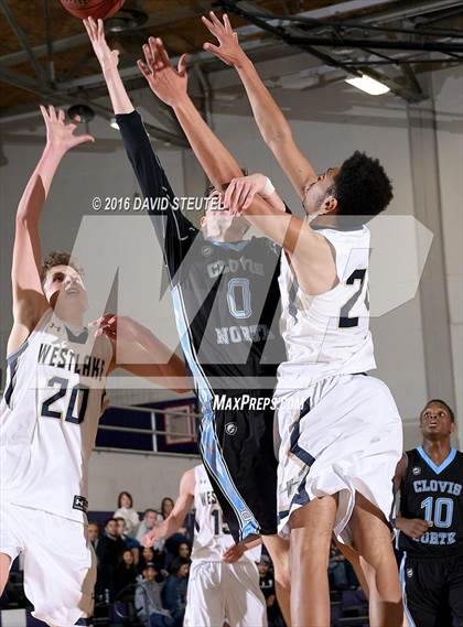 Thumbnail 2 in Clovis North vs. Westlake (St. Hope Elite Classic) photogallery.
