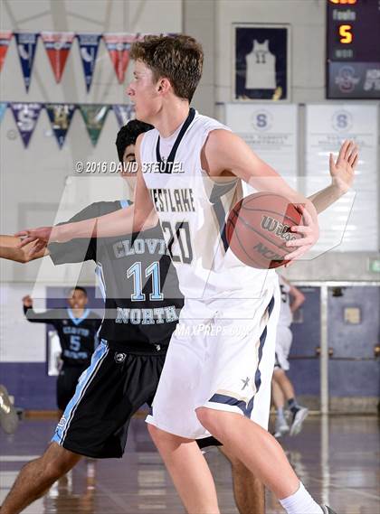 Thumbnail 3 in Clovis North vs. Westlake (St. Hope Elite Classic) photogallery.