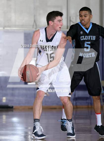 Thumbnail 2 in Clovis North vs. Westlake (St. Hope Elite Classic) photogallery.