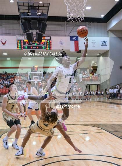 Thumbnail 3 in V.R. Eaton vs. Plano East (UIL Basketball 6A Area) photogallery.
