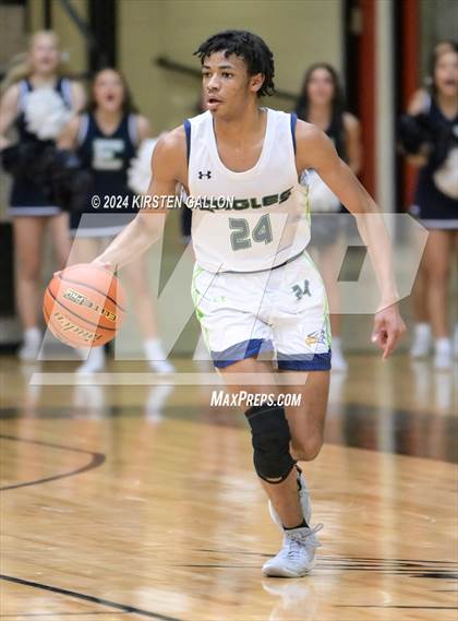 Thumbnail 1 in V.R. Eaton vs. Plano East (UIL Basketball 6A Area) photogallery.