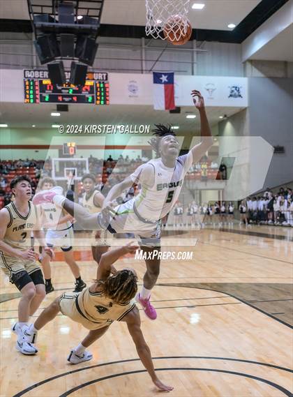 Thumbnail 1 in V.R. Eaton vs. Plano East (UIL Basketball 6A Area) photogallery.