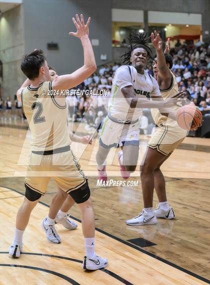 Thumbnail 3 in V.R. Eaton vs. Plano East (UIL Basketball 6A Area) photogallery.