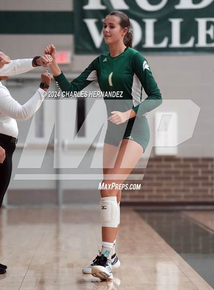 Thumbnail 2 in Stratford vs. Vandegrift (UIL 6A Volleyball Division II Semifinal) photogallery.