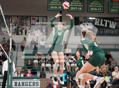 Thumbnail 2 in Stratford vs. Vandegrift (UIL 6A Volleyball Division II Semifinal) photogallery.