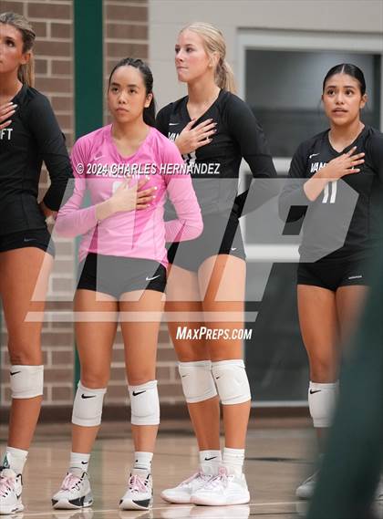 Thumbnail 2 in Stratford vs. Vandegrift (UIL 6A Volleyball Division II Semifinal) photogallery.