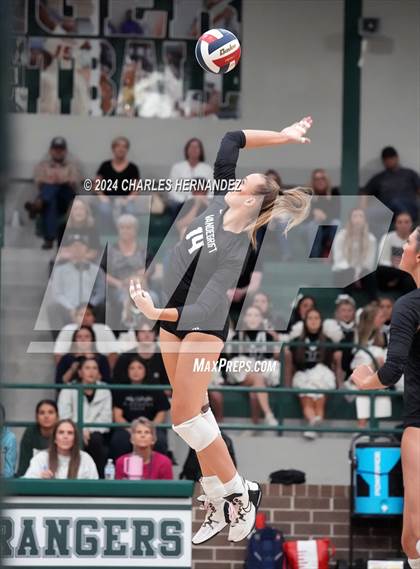 Thumbnail 2 in Stratford vs. Vandegrift (UIL 6A Volleyball Division II Semifinal) photogallery.