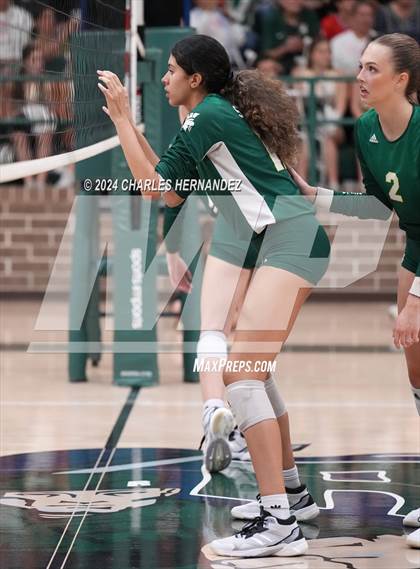 Thumbnail 2 in Stratford vs. Vandegrift (UIL 6A Volleyball Division II Semifinal) photogallery.