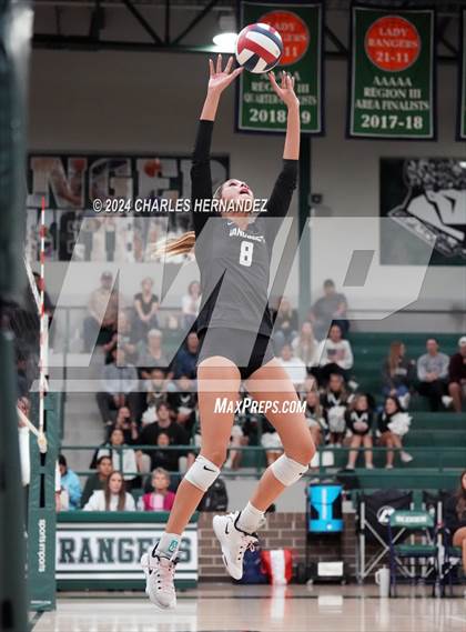 Thumbnail 2 in Stratford vs. Vandegrift (UIL 6A Volleyball Division II Semifinal) photogallery.