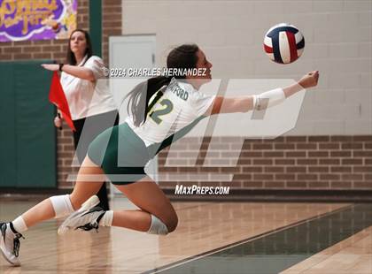 Thumbnail 2 in Stratford vs. Vandegrift (UIL 6A Volleyball Division II Semifinal) photogallery.