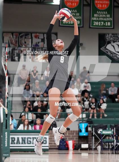 Thumbnail 1 in Stratford vs. Vandegrift (UIL 6A Volleyball Division II Semifinal) photogallery.
