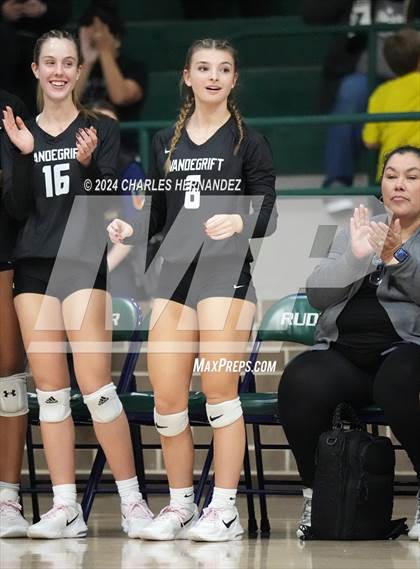 Thumbnail 1 in Stratford vs. Vandegrift (UIL 6A Volleyball Division II Semifinal) photogallery.