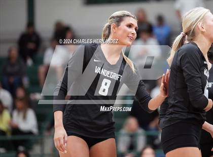 Thumbnail 3 in Stratford vs. Vandegrift (UIL 6A Volleyball Division II Semifinal) photogallery.