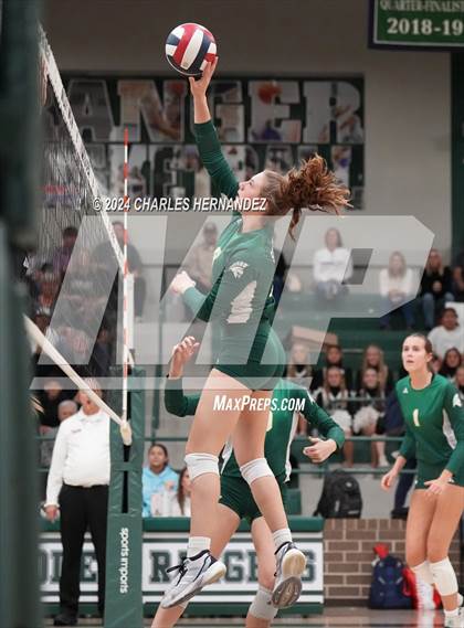 Thumbnail 1 in Stratford vs. Vandegrift (UIL 6A Volleyball Division II Semifinal) photogallery.