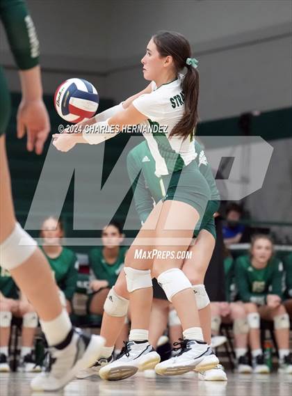 Thumbnail 1 in Stratford vs. Vandegrift (UIL 6A Volleyball Division II Semifinal) photogallery.