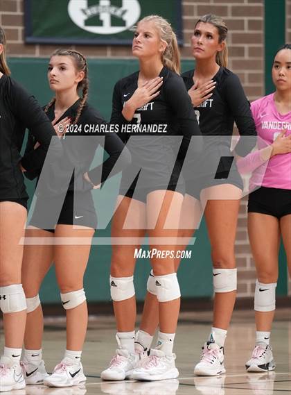 Thumbnail 2 in Stratford vs. Vandegrift (UIL 6A Volleyball Division II Semifinal) photogallery.