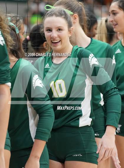Thumbnail 3 in Stratford vs. Vandegrift (UIL 6A Volleyball Division II Semifinal) photogallery.