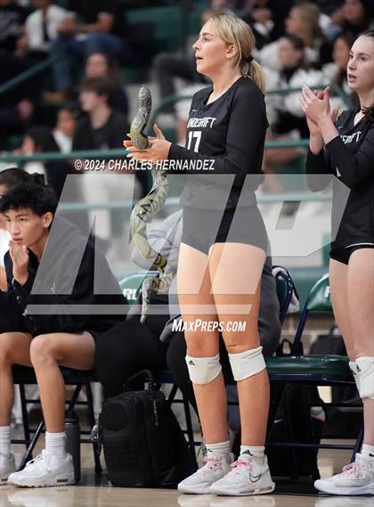 Thumbnail 2 in Stratford vs. Vandegrift (UIL 6A Volleyball Division II Semifinal) photogallery.